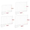 Metal Closet Divider White Shelf Divider Space Saving Closet Separator  For Bedroom