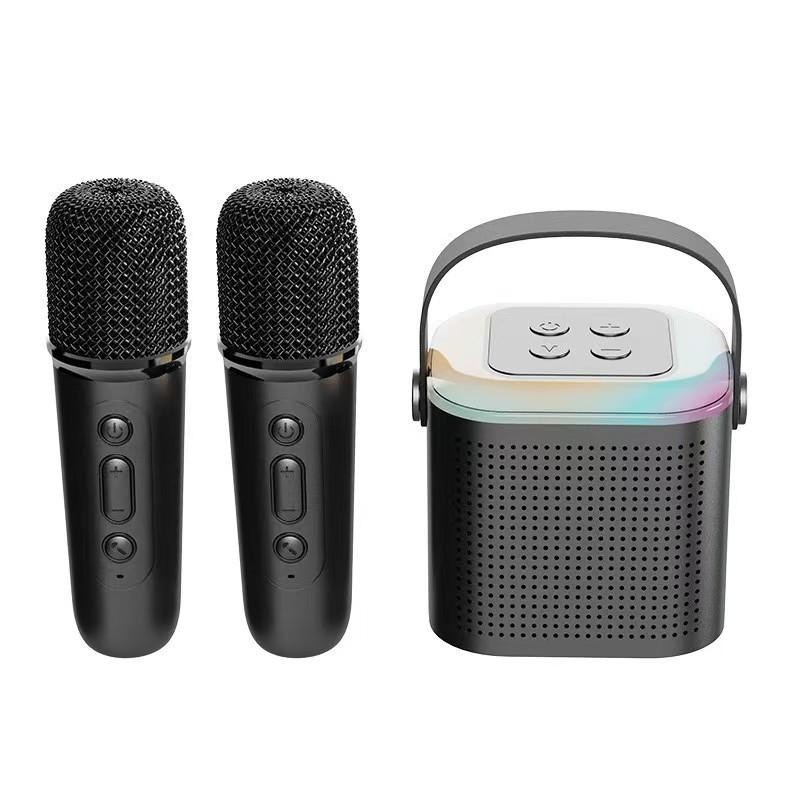 Y1 Mini Microphone Family Karaoke Machine 90W High Power Wireless Portable Microphone Bluetooth Speaker Stereo Karaoke Subwoofer