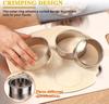 Stainless Steel Large Dumpling Skin Dough Circle Roller Machine Cutters Home Baking Maker Kitchen Pie Pizza Pastry Rolling Tools