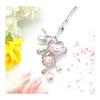 Miaomyao Hairpin Kanzashi Single Prong Hair Stick for Japanese Traditional Wear (Tomesode), Hair Accessory, Metal, Antique, Cubic Zirconia, Couple,