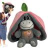 30cm Baby StrawberryDonkey Plush Toy Stuffed Creative Into Fruit Transform BreathingDonkey Sleeping Doll For Kid Birthday Gift