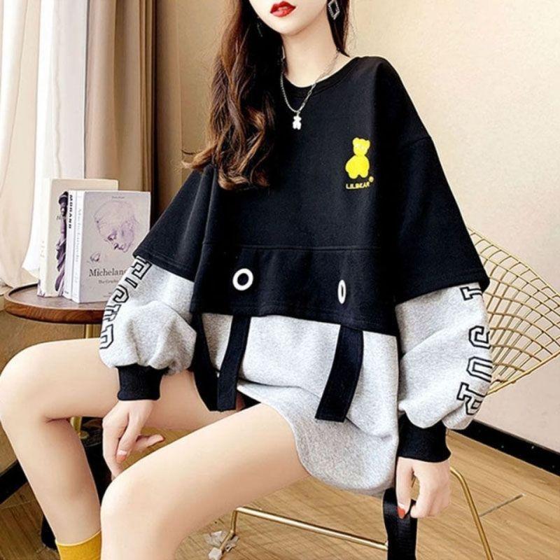 

Пуловерный свитшот Design Sense, женский весенне-осенний новый свободный топ, женский свитшот, женские топы