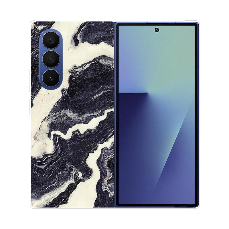 For Samsung Galaxy Z Fold 7 Case Marble Hard PC Back Cover For Samsung Galaxy Z Fold7 ZFOLD7 Full Protective Phone Shell