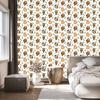 Owl Wallpaper White and Beige for Living Room and Bedroom 50x1000
