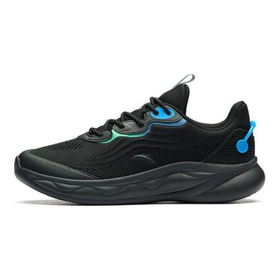 Comfortable Cushioning Breathable Lightweight Abrasion Resistant Slip Resistant Low Top Running Shoes Men's Black 912225535-4