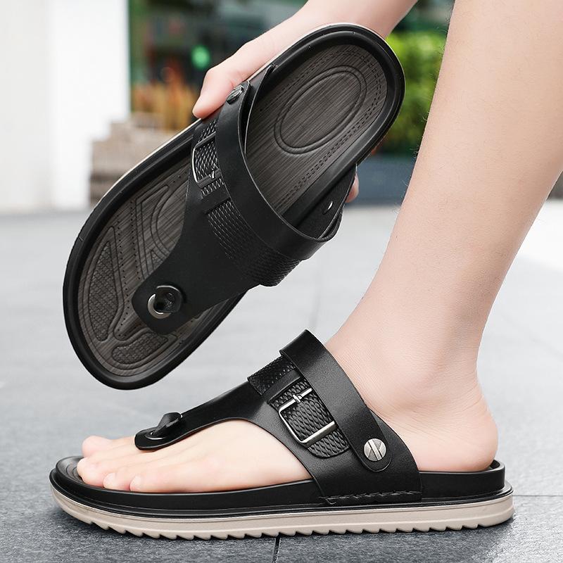 2025 Summer New Fashionable Versatile Sandals Thick-soled Shit-stepping Middle-aged Dad Sandals Travel Outdoor Beach Shoes