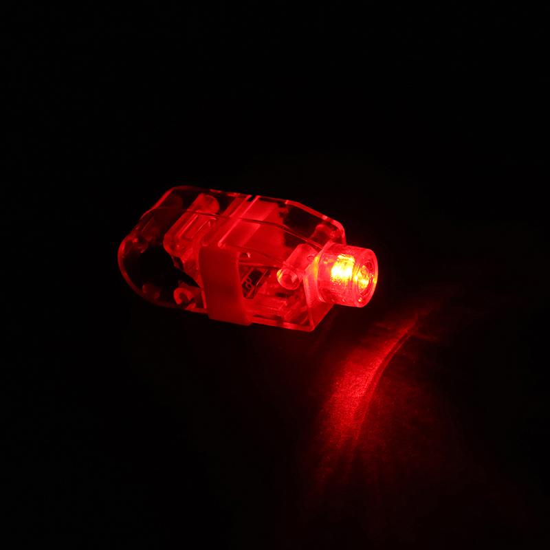 10Pcs Color Luminous Led Finger Lights Glow In The Dark Finger Flashlights Toys For Kids Birthday Rave Party Supplies