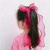 Mädchen Geschenk Niedlicher Pferdeschwanz Haarschmuck Temperament Kugeln Haarspange Mädchen Langes Band Schleife Haarnadel Prinzessin Geflochtenes Haar Kopfschmuck 2 STÜCKE