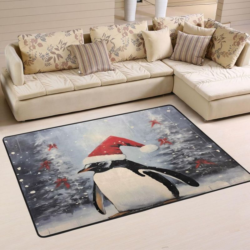 Christmas Carpet for Living Room Home Decoration Large Rugs Santa Claus Kids Room Children Bedroom Bedside Mats New Year Gifts