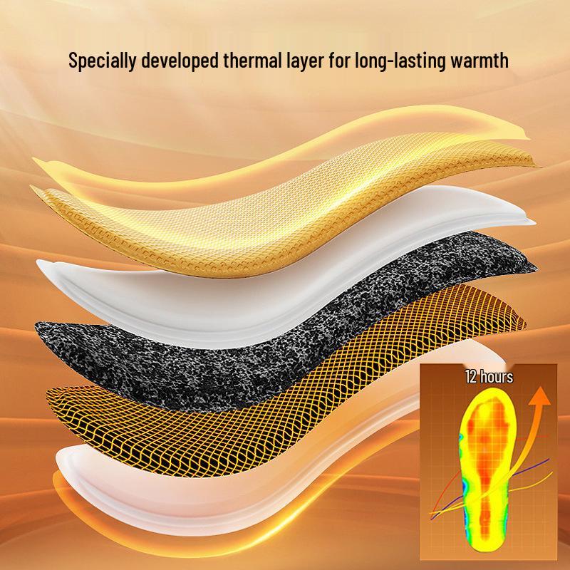 Selbsterwärmende Cartoon-Einlegesohlen: Warme begehbare Wintereinlagen für Männer und Frauen