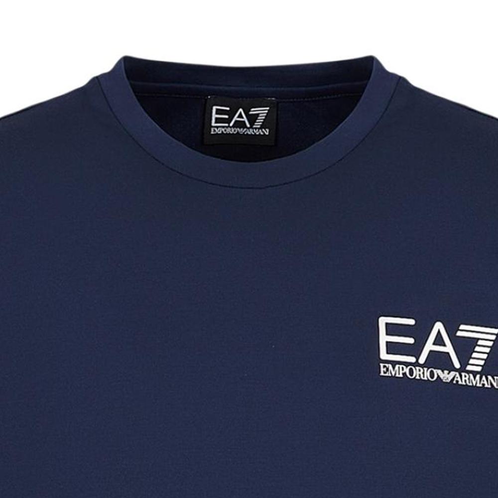 EMPORIO ARMANI EA7 SS23 T Shirt Men's Marine Blue 3RPT23PJNUZ-1-1554