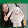 Plush Bunny Backpack For Kids With Cartoon Design And Soft Material For Daily Use