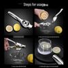 Stainless Steel Manual Citrus Juicer - Commercial Grade Lemon & Orange Press