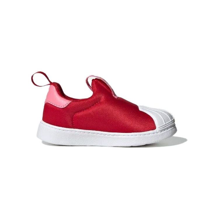 Adidas Disney x Superstar 360 I Minnie Mouse a Kačerka Daisy Dětské tenisky Červená Better-Scarlet Průzračně růžová ID9709