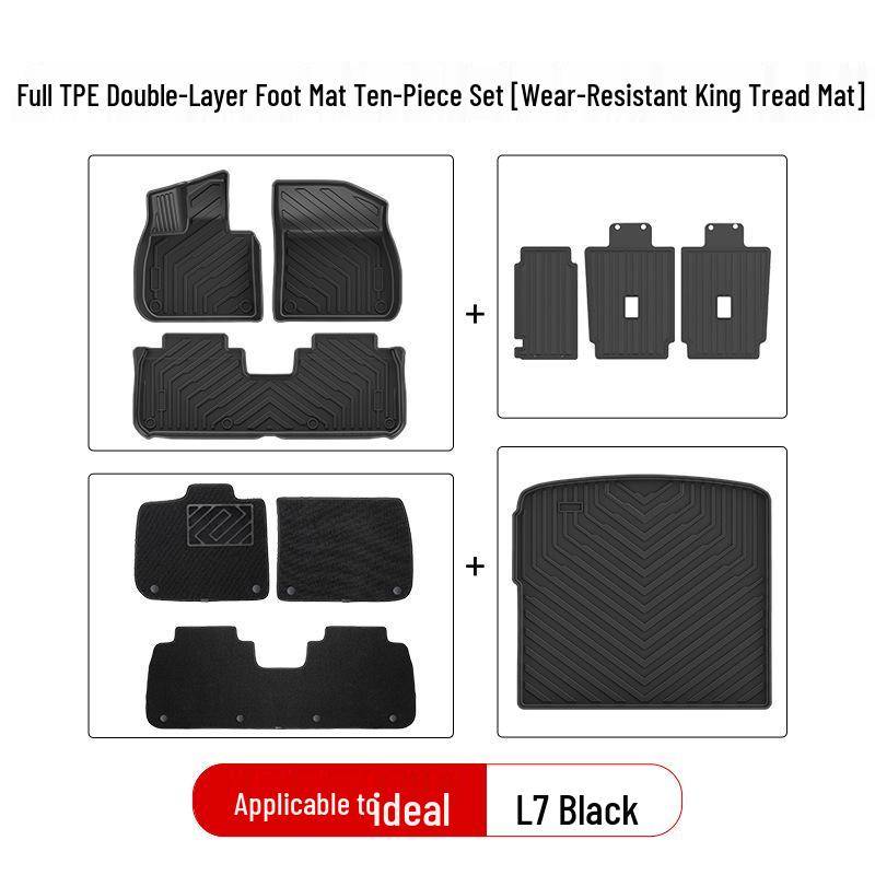 Compatible TPE Car Floor Mats for Ideal L6pro Max, i8, i6, L7, L8, L9