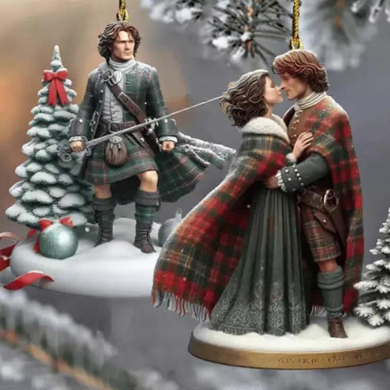 Christmas Ornaments Hangs Outlander Decoration for Christmas Tree Outlander Books Homage Unique Holiday