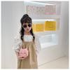 Cute Cartoon Cat Mini Shoulder Bag For Girls Lightweight Breathable Pu Material