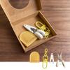 High Precision Art Mini Scissors Colorful Hook Buckle Sewing Embroidery Snips  Spring Yarn