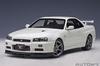 AUTOart 1/18 Scale Nissan Skyline GT-R (R34) V-Spec II White Pearl Finished Product 77406