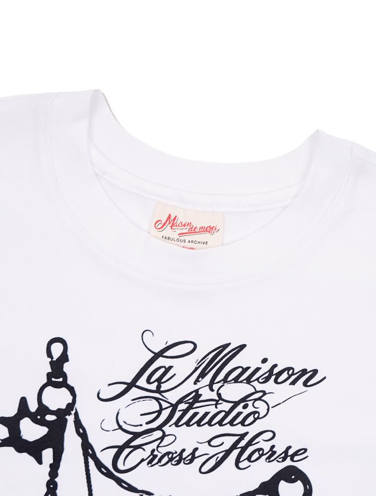 LA MAISON STUDIO Pony Jewelry Short Sleeve T-Shirt White (Fcg2Ts771W)