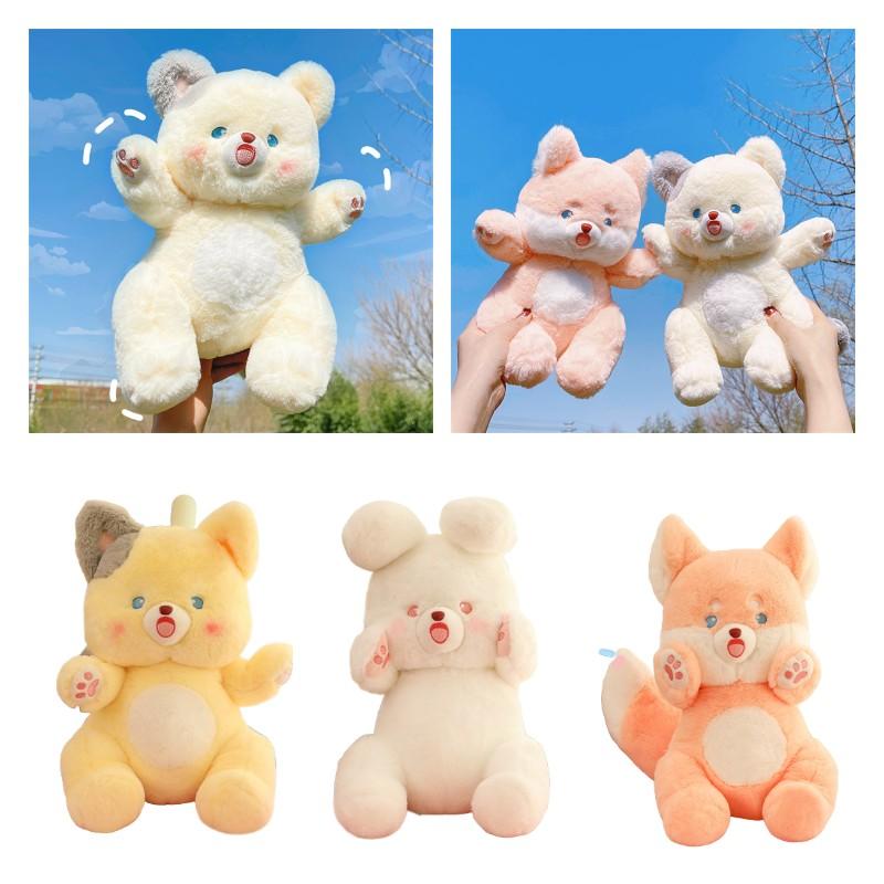 Bear Animal Plush Toy Cartoon Doll Home Desktop Decoration Throw Girls Pillow