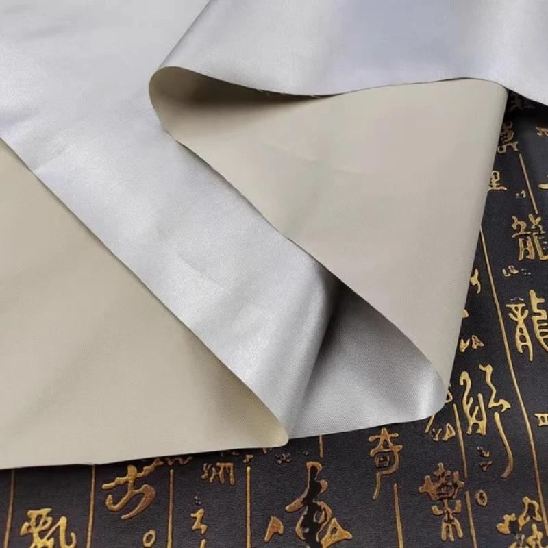 210D Silver Coated Cloth Sunscreen Thin Oxford Waterproof Fabric 180T Black Glue By The Meter for Raincoat Umbrella Tent Sewing