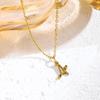 Elegant Titanium Steel Letter Necklace for Women - 2026 Clavicle Chain English Letter Pendant Jewelry