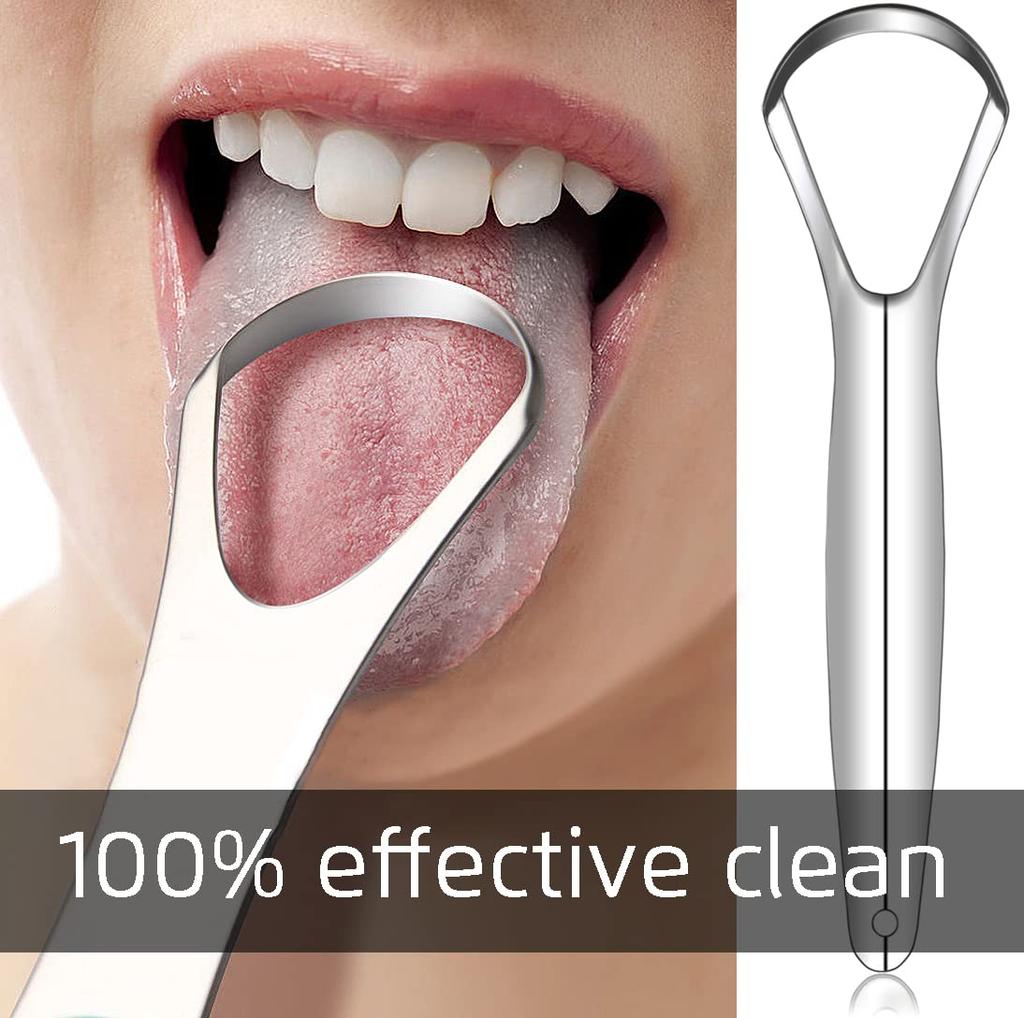3PCS Tongue Scraper, Stainless Steel Tongue Scrapers, Tounge Scraper Cleaner, Professional Tongue Brush,Tongue Coating Remover