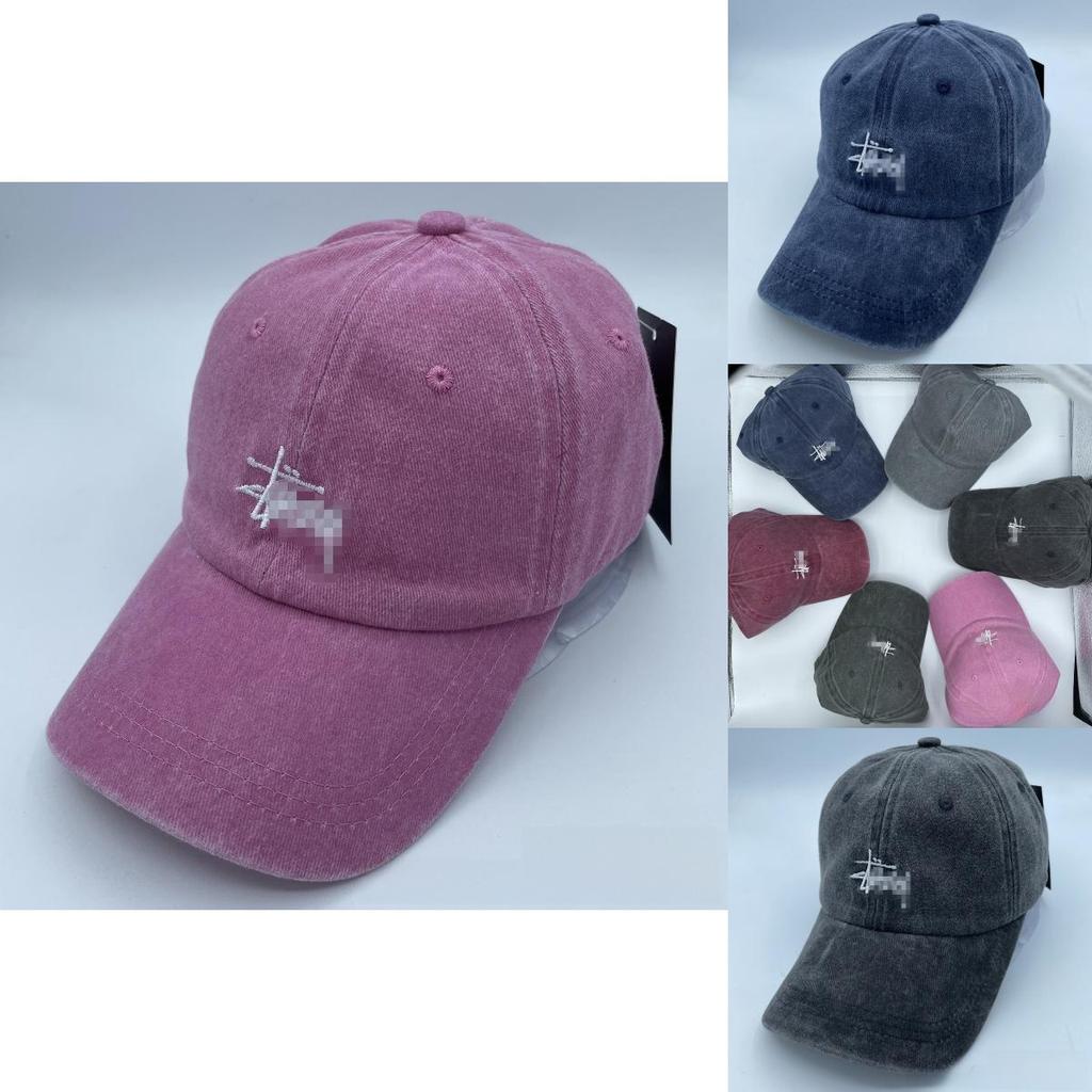 Summer Cotton Baseball Cap With Letter Embroidery For Casual Sun Protection
