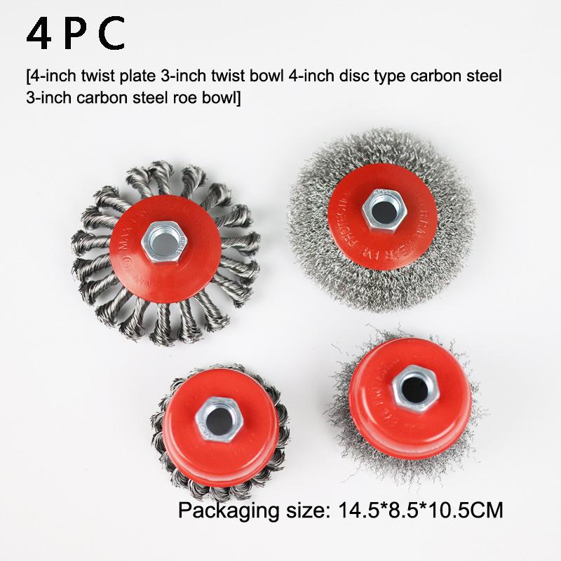 75/100Mm M14 Steel Wire Cup Brush Powerful Paint Removal Rotary Tool Twisted Steel Wire Wheel Abrasive For Angle Grinder Debu