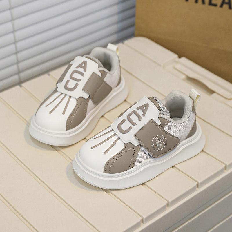 2025 autumn new classmates boys baby shoes medium children Velcro personalized fashion shoes girls board shoes