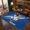 Canterbury-Bankstown Bulldogs Personalized Crystal Velvet Carpet, Customized Name Text Soft Anti‑Slip Rug for Living Room Bedroom