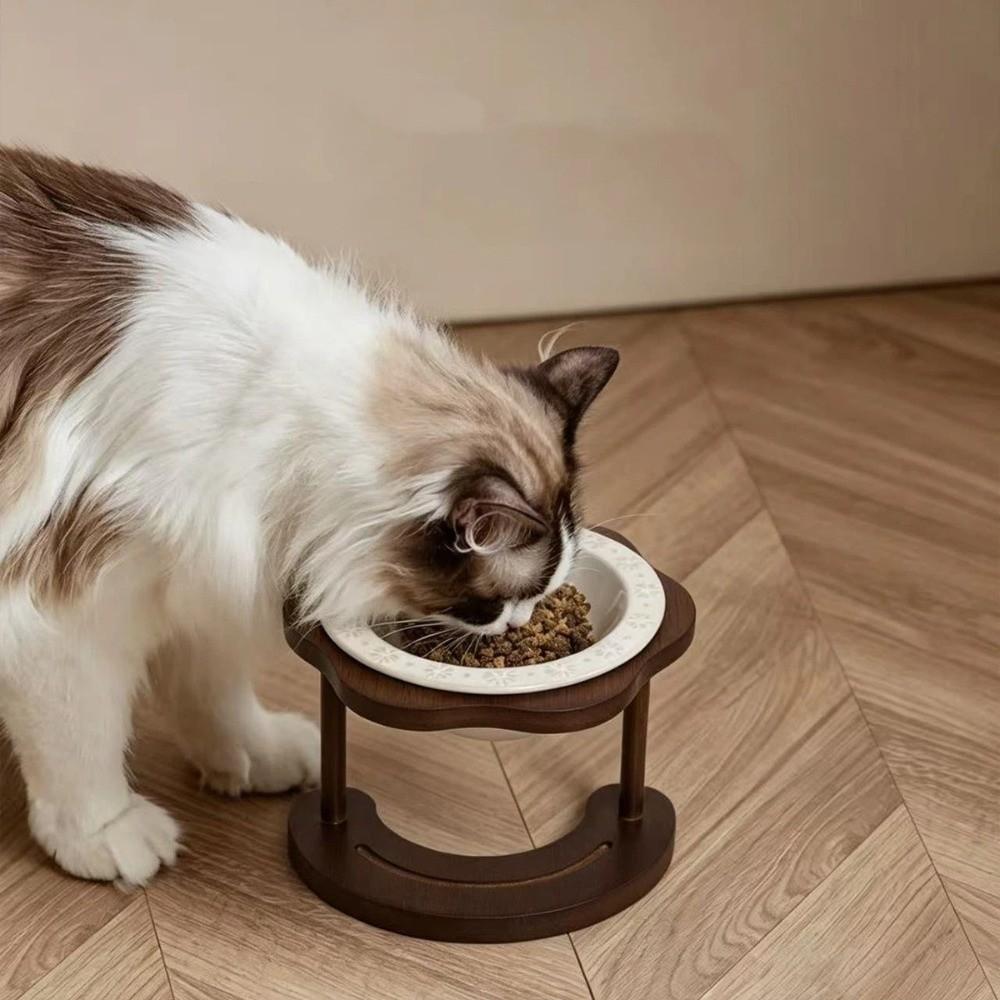 Detachable Elevated Cat Water Bowl Anti Slip Raised Dog Food Bowl Ceramic Cat Bowl Pet Supplies