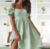 2024 Chic Solid Color Pleated Dress for Commuters