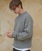 ESN Punched Round Neck Oversized Knit Gray