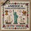 America Stitch Anniversary Cross US 250th Patriotic Cross Stitch Kit Beginner-Friendly Commemorative