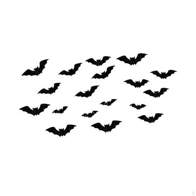 16 Stück Fledermäuse Wanddeko Aufkleber, Halloween Dekoration 3D Gruselige Fledermaus Aufkleber für Badezimmer,