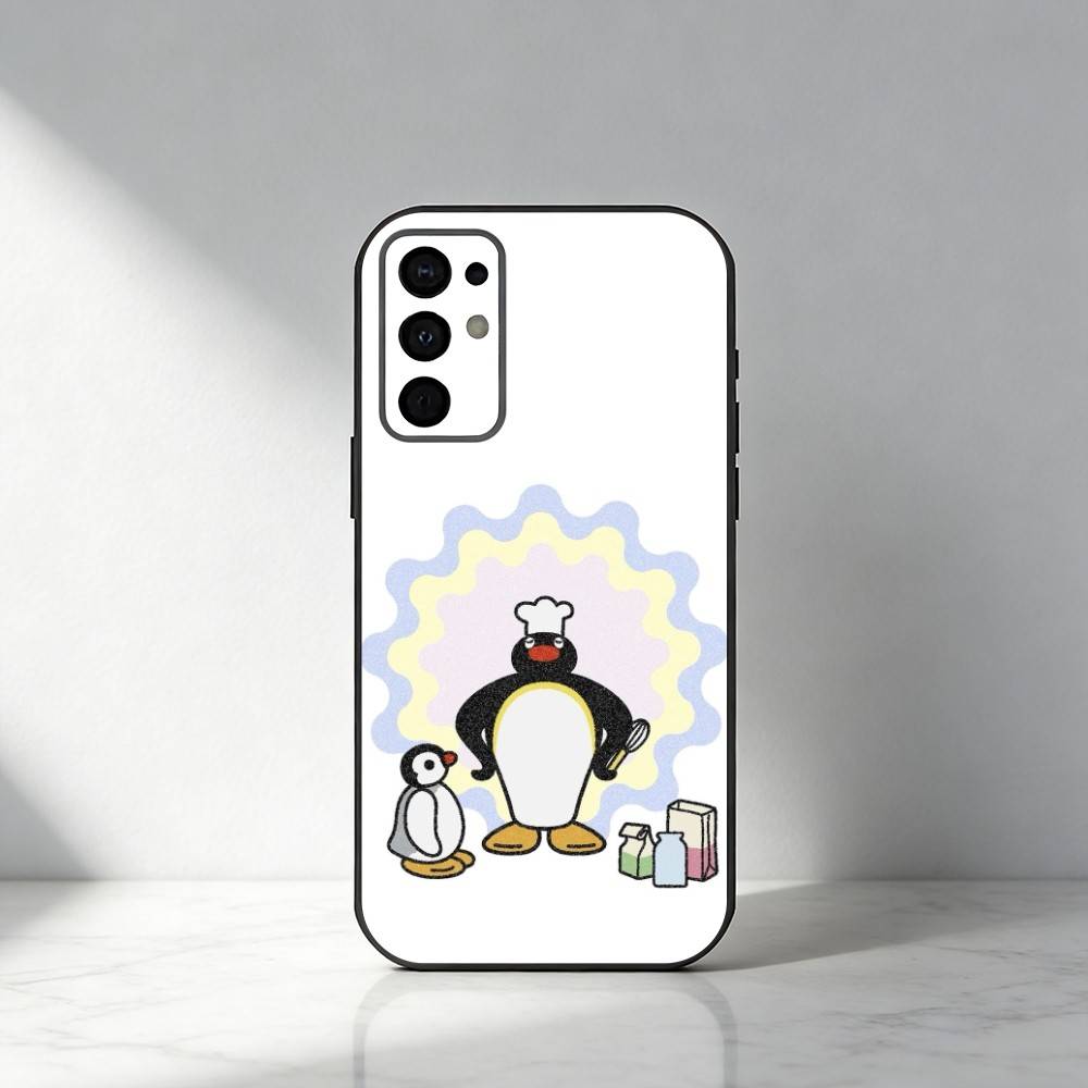 

P-Pingu Penguin Funny Cut Phone Case For Samsung S25,S24,S21,S22,S23,S30,Ultra,S20,Plus,Fe,Note,5G Black Cover Samsung S20plus5G