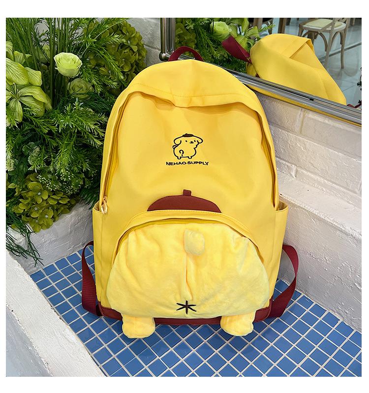 Schoolbag New Cute Cartoon Backpack Female Japanese Plush Doll Schoolbag Large Capacity Student Backpack Girl Heart Trendy Bag