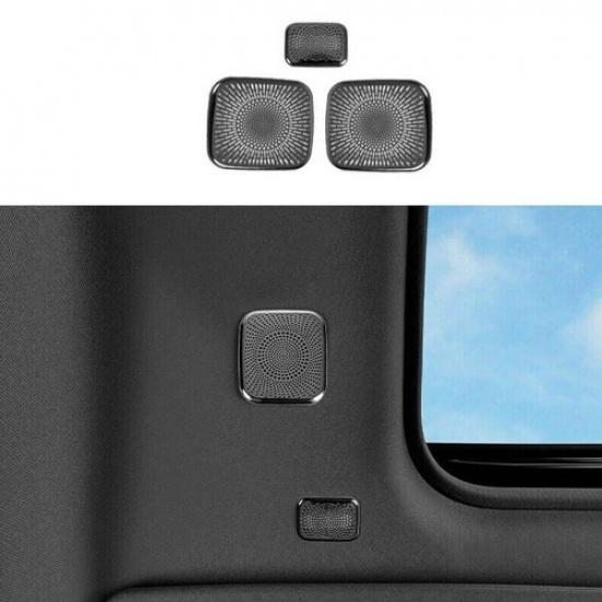 For Toyota Sienna 2021-2024 Black Car Top Roof Speaker Decoration Cover Trim 3pc