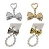 Stylish Keychain Pendant with Delicate Bowknot Stylish Bowknot Bag Charm Portable Phone Straps Chain Keychain for Women