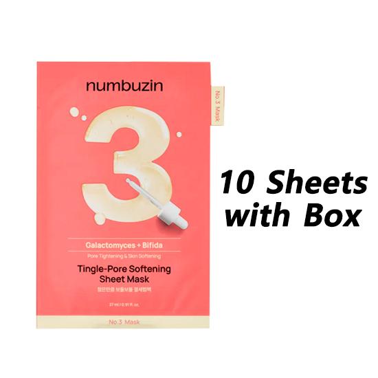NUMBUZIN Nr.3 Mască în foaie de înmuiere cu pori furnicați