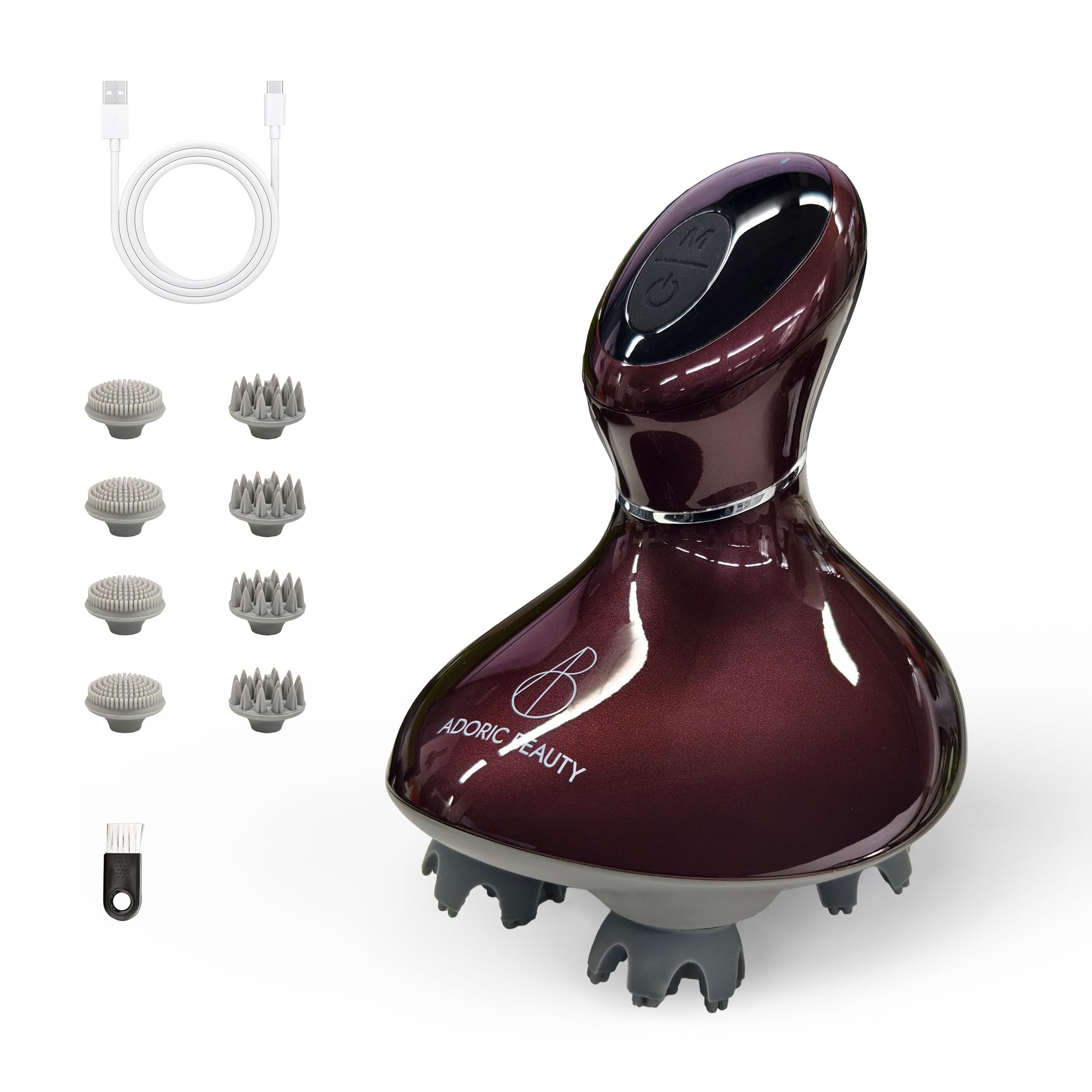 

ADORIC BEAUTY Cordless Electric Scalp Brush for Head Beauty Appliance for Scalp and Face Quiet IPX7 3D Storage Case Perfect for Whole Body Gift for