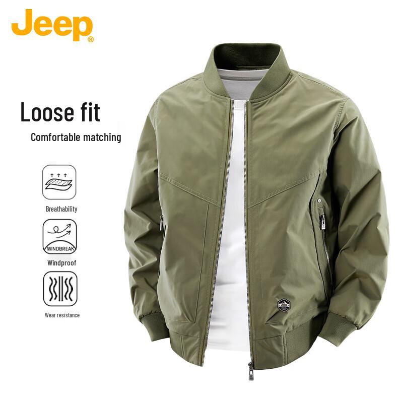 Jeep Unisex American Retro Baseball Jacket