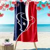 Houston Texans Print Beach Towel, Large Soft Quick Dry Towel for Beach Camping Swimming