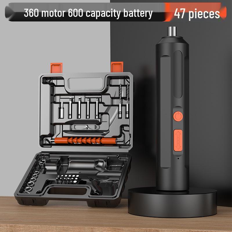 Rechargeable Portable Electric Screwdriver Set for Household Use