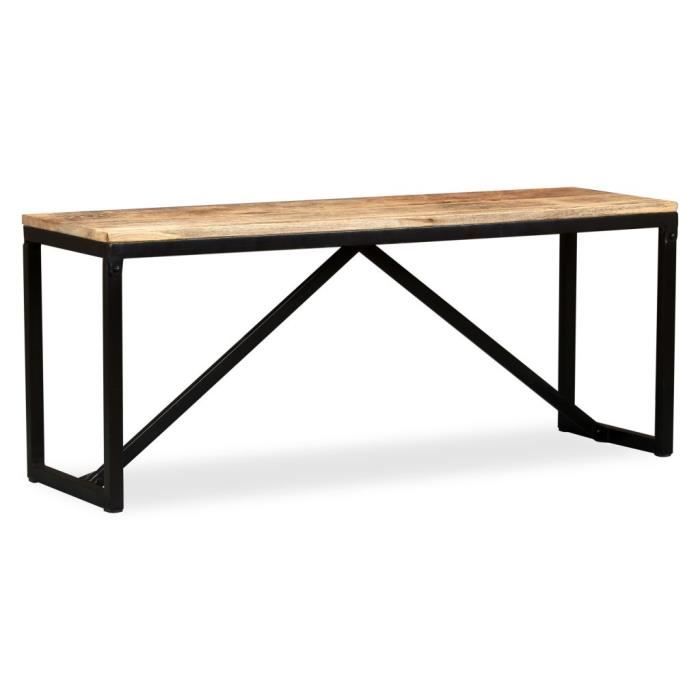 VidaXL Banc 110 x 35 x 45 cm Bois de manguier massif