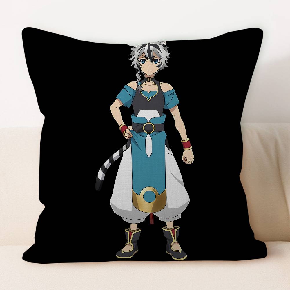 The Rising Of The Shield Hero Pillow Case Square Cushion Cover 3D Soft Plush Throw Pillowcase Living Room Sofa Bedroom Home