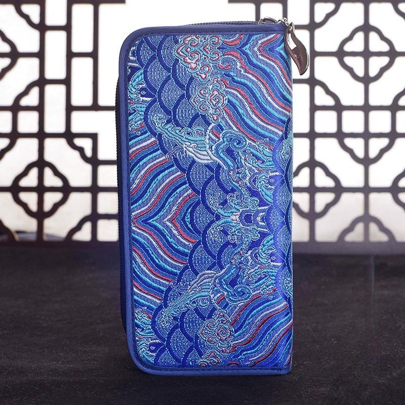 Chinesisches charakteristisches Geschenk: Yunjin-Geldbörse, ethnische Stickerei, Kunsthandwerk, Geburtstagsgeschenk für Mutter, Urlaubsgeschenk, Damen-Geldbörse