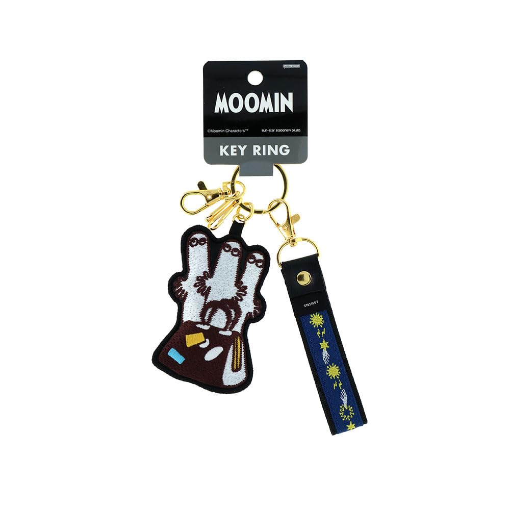 

Sunstar Stationery Moomin Embroidered Hattifattener Keychain S8351570